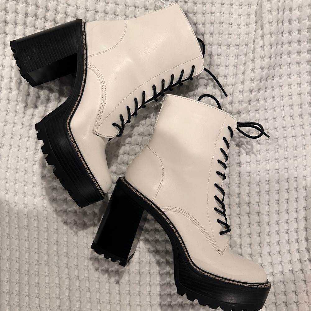 Madden Girl White ‘Karma’ Boots